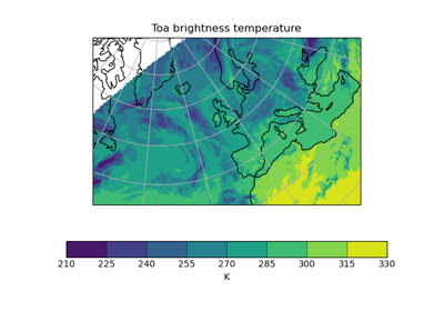 Example of a Polar Stereographic Plot
